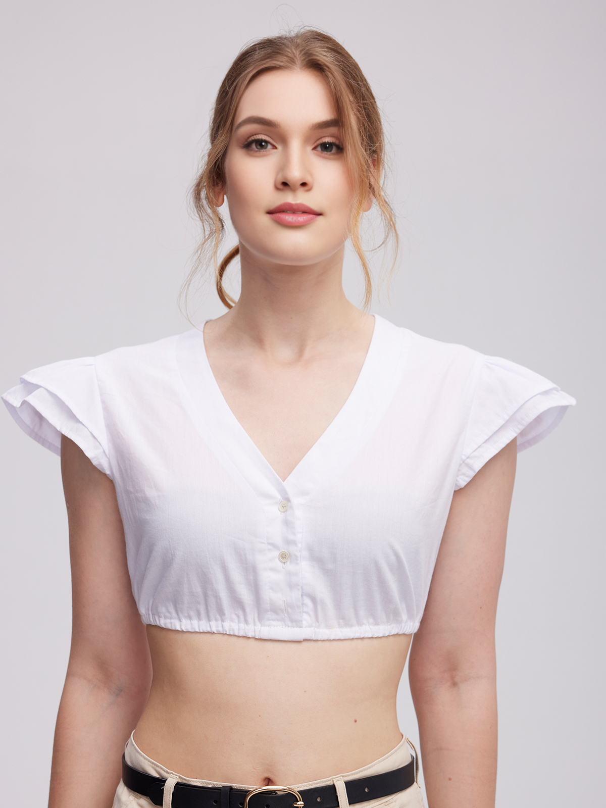 Dirndlbluse in Weiß