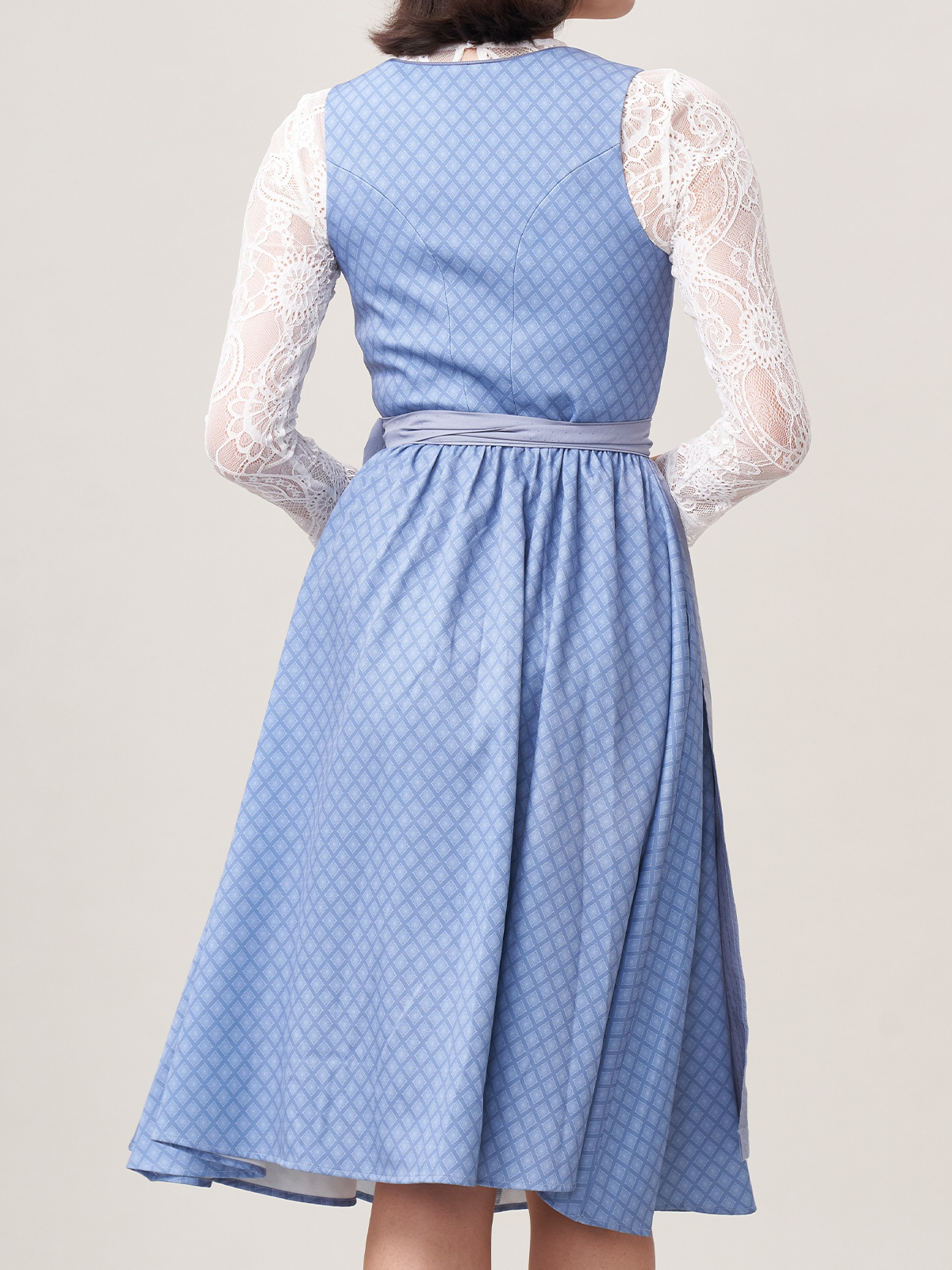 Dirndl Bluse in Blau