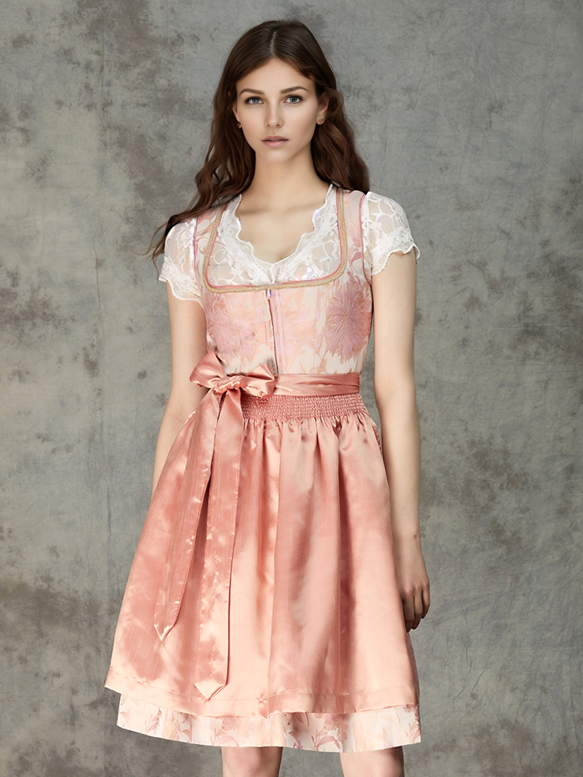 Dirndl Beige Schlicht