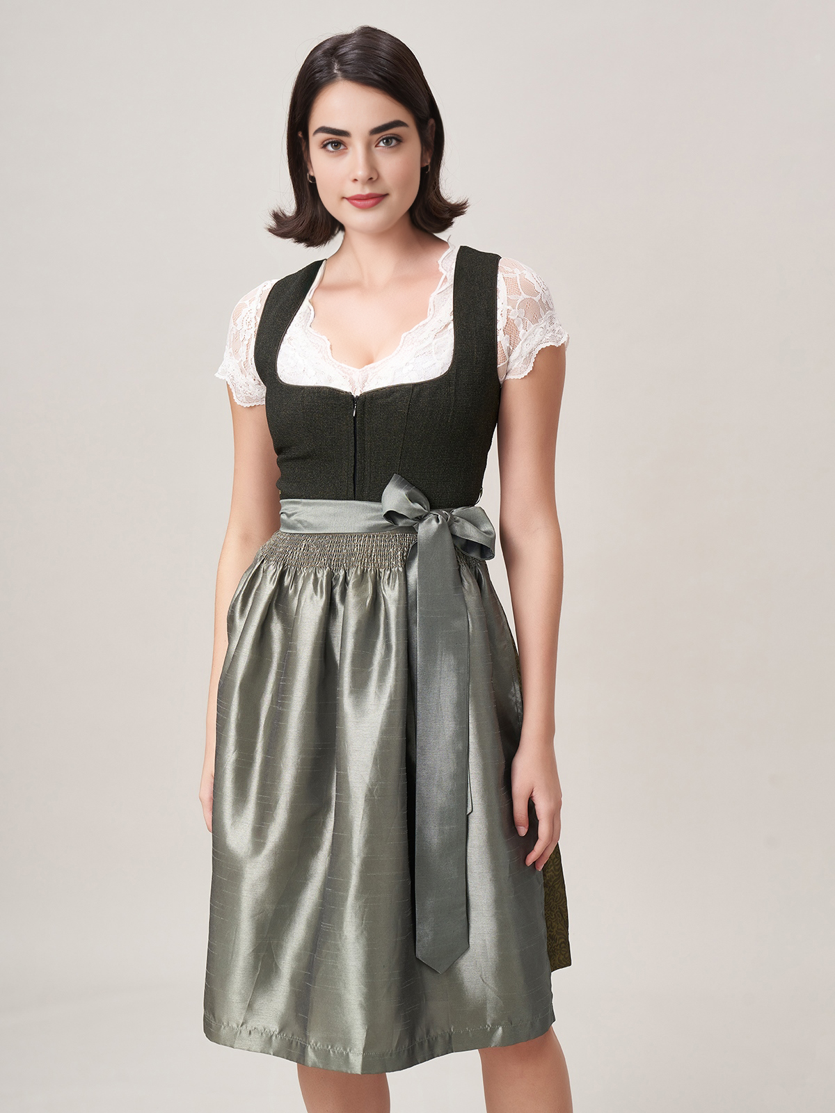 Modernes Dirndl in Grün