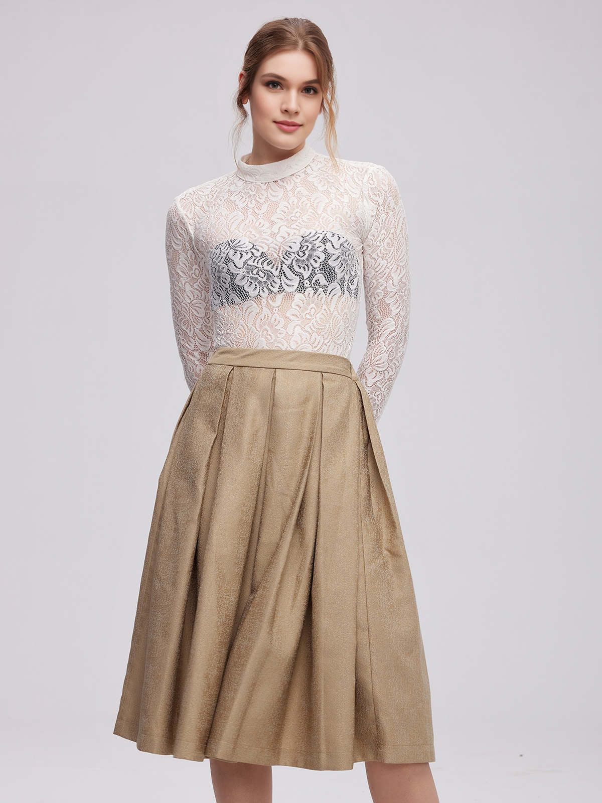 Dirndl Bluse in Weiß